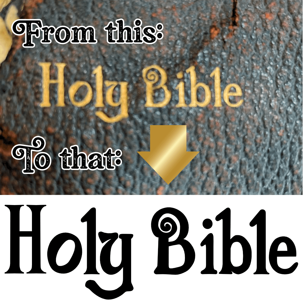 Jan Dyrda vectorization vector tracing from mockup Affinity Designer Holy Bible Lorna Sorley