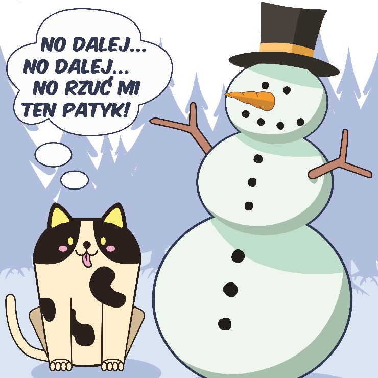 Jan Dyrda Snowman and dog snowman,dog,season,Christmas,winter,winterland,