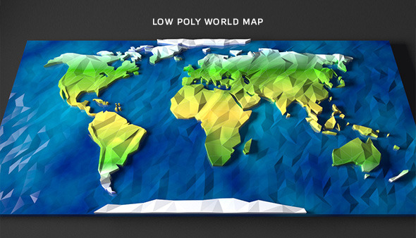 Low Poly World Map https://3docean.net/item/low-poly-world-map/12451422?couponCode= discount course udemy free coupon