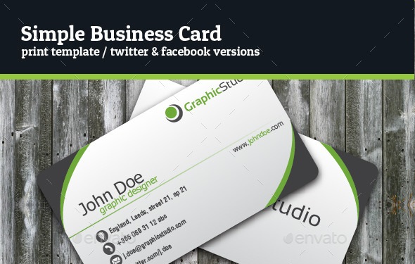 Simple Business Card free envato asset file