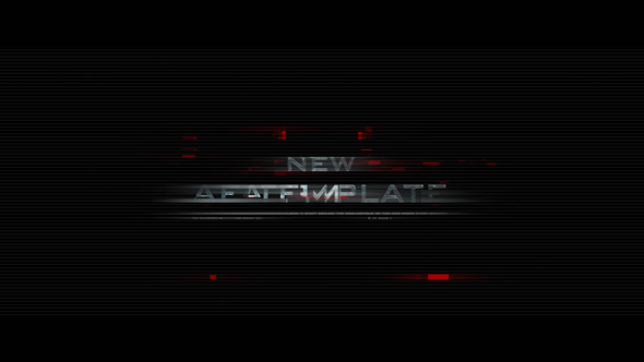 Glitch Trailer free envato asset file
